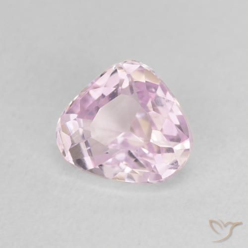 Kunzite Rose léger naturelle En forme de poire, 1.76 ct, VVS