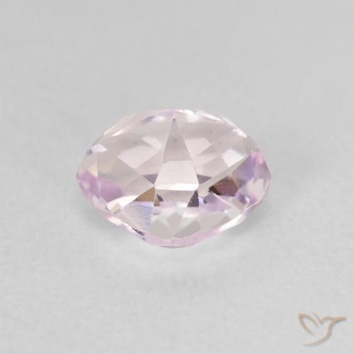 Kunzite Rose léger naturelle En forme de poire, 1.76 ct, VVS