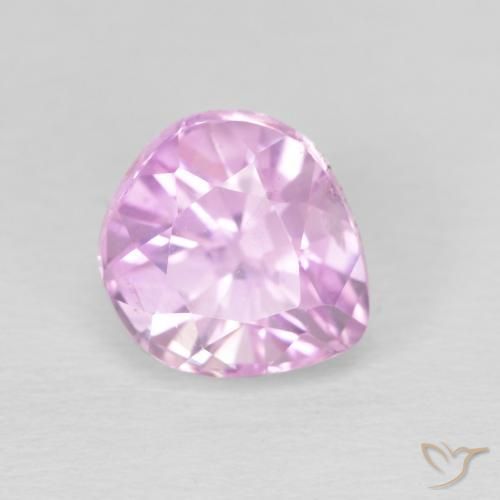 Kunzite Rose très clair naturelle En forme de poire, 3.38 ct, VS