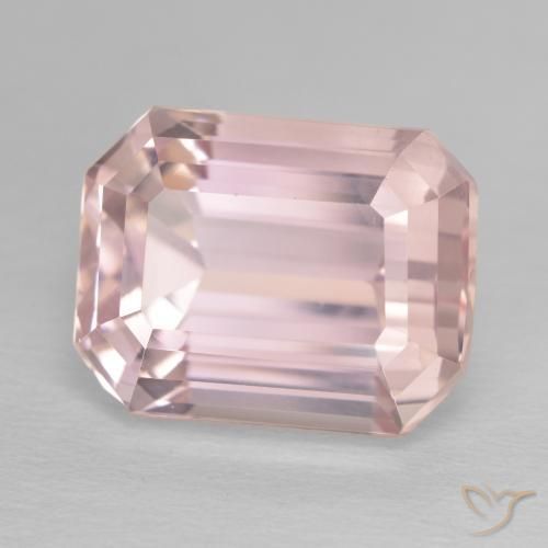 Kunzite Rose clair naturelle Octogone / coupe Émeraude, 13.23 ct, VS