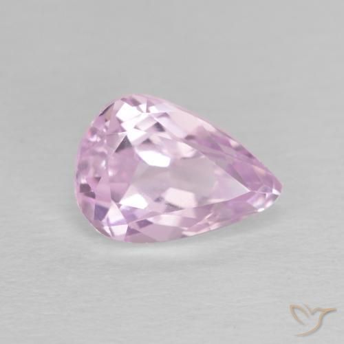 Kunzite Rose Pourpre naturelle En forme de poire, 2.96 ct, VS
