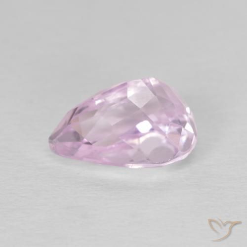 Kunzite Rose Pourpre naturelle En forme de poire, 2.96 ct, VS