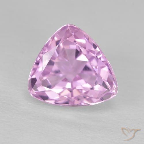 5.02ct Naturel Rose pourpre royal très clair Kunzite, Trillion, VS