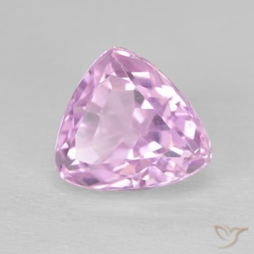 Kunzite Rose pourpre royal très clair naturelle Trillion, 5.02 ct, VS