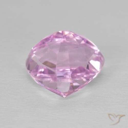 Kunzite Rose pourpre royal très clair naturelle Trillion, 5.02 ct, VS