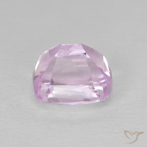 Kunzite Rose pourpre royal léger naturelle Coussin, 4.80 ct, VS