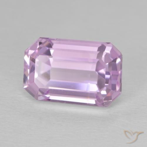 Kunzite Rose pourpre royal naturelle Octogone / coupe Émeraude, 8.33 ct, VS