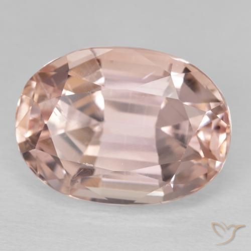 Kunzite Rose moyen naturelle ovale, 14.48 ct, VS