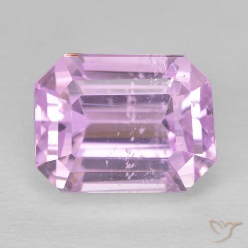 13.39ct Naturel Rose moyen Kunzite, Taille émeraude, VS