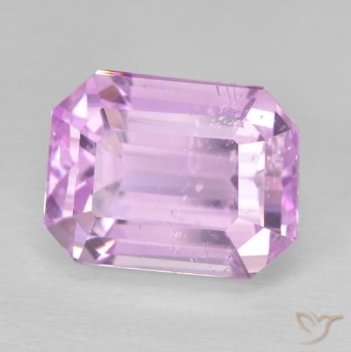 Kunzite Rose moyen naturelle Octogone / coupe Émeraude, 13.39 ct, VS