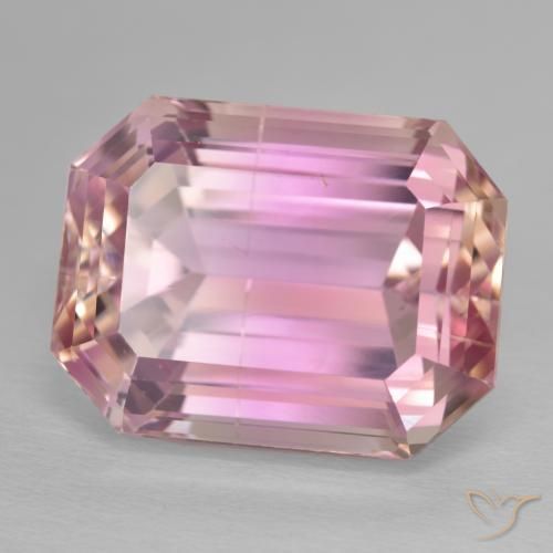 Kunzite Rose vif naturelle Octogone / coupe Émeraude, 29.93 ct, VS