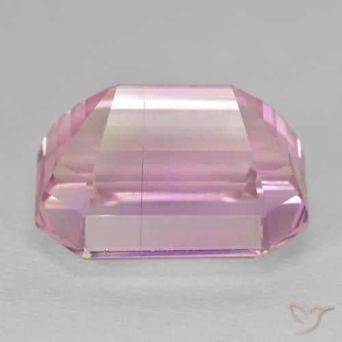 Kunzite Rose vif naturelle Octogone / coupe Émeraude, 29.93 ct, VS