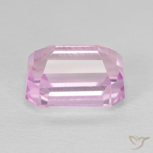 Kunzite Rose moyen naturelle Octogone / coupe Émeraude, 7.13 ct, VS