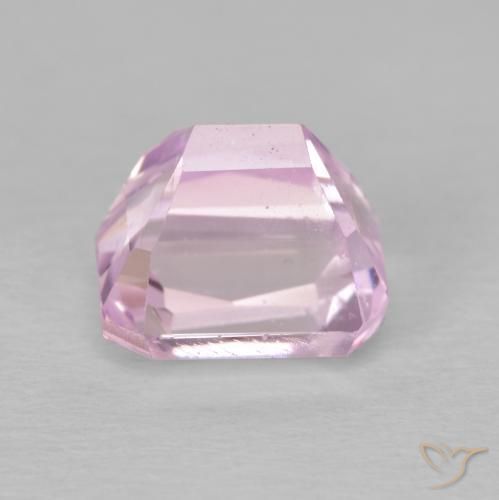 Kunzite Rose pourpre léger naturelle Octogone / coupe Émeraude, 3.43 ct, VS