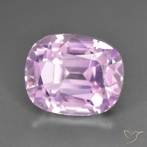 Kunzite Rose Pourpre naturelle Coussin, 13.31 ct, VVS-VS
