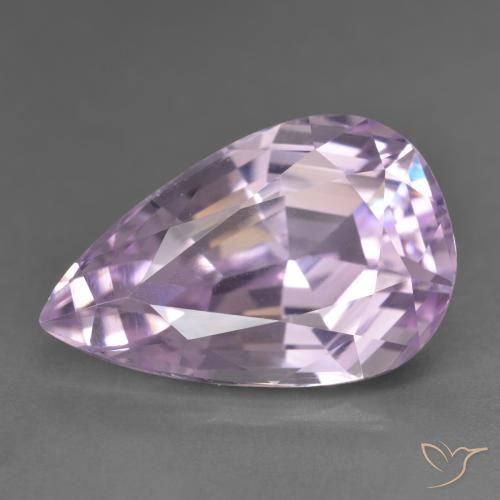 16.56ct Naturel Rose Pourpre Kunzite, En forme de poire, VVS-VS