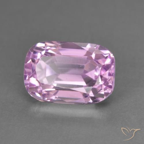 Kunzite Rose moyen naturelle Coussin, 4.60 ct, VVS-VS