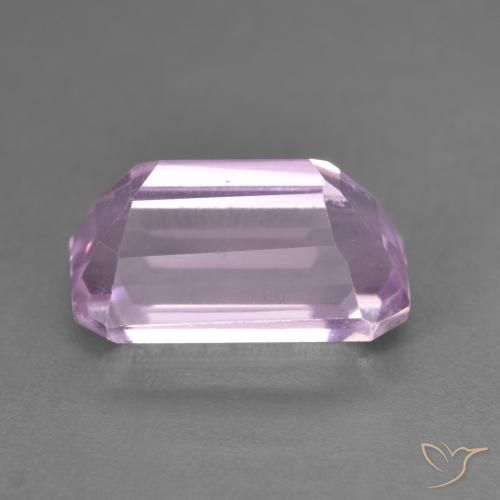 Kunzite Rose moyen naturelle Octogone / coupe Émeraude, 6.06 ct, VVS-VS