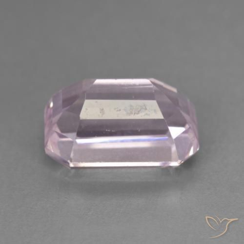 Kunzite Ton rose très clair naturelle Octogone / coupe Émeraude, 5.78 ct, VVS-VS