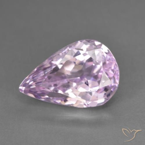 6.17ct Naturel Rose Pourpre Kunzite, En forme de poire, VVS-VS