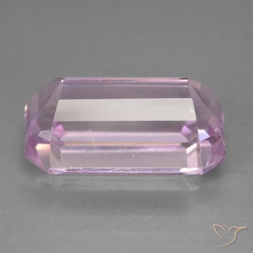 Kunzite Rose moyen naturelle Octogone / coupe Émeraude, 22.43 ct, VVS-VS