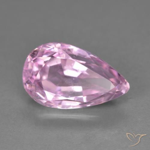 Kunzite Ton rose cerise naturelle En forme de poire, 7.03 ct, VVS