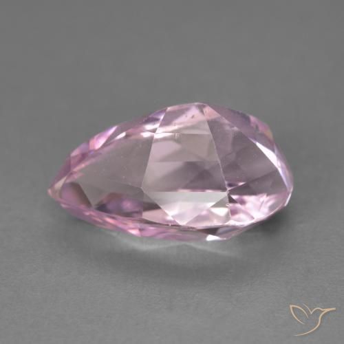 Kunzite Ton rose cerise naturelle En forme de poire, 7.03 ct, VVS