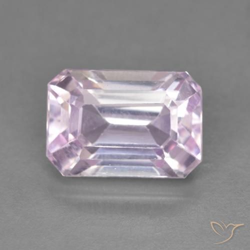 5.04ct Naturel Ton rose cerise Kunzite, Taille émeraude, VVS-VS