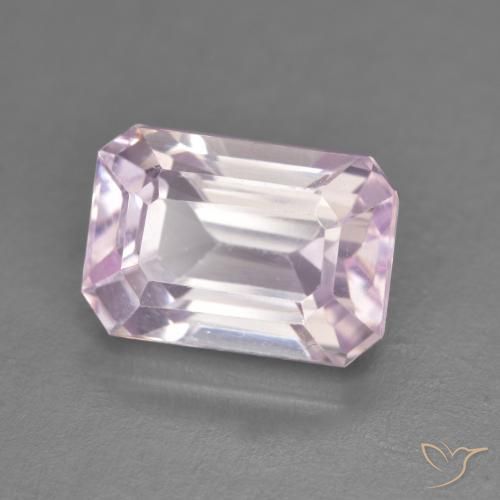 Kunzite Ton rose cerise naturelle Octogone / coupe Émeraude, 5.04 ct, VVS-VS