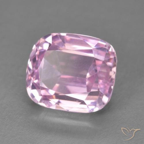 Kunzite Ton rose cerise naturelle Coussin, 5.03 ct, VVS