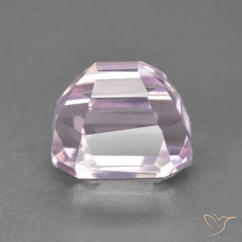 Kunzite Rose pourpre royal naturelle Octogone / coupe Émeraude, 3.41 ct, VVS
