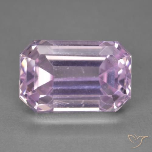 10.68ct Naturel Rose cerise Kunzite, Taille émeraude, VVS