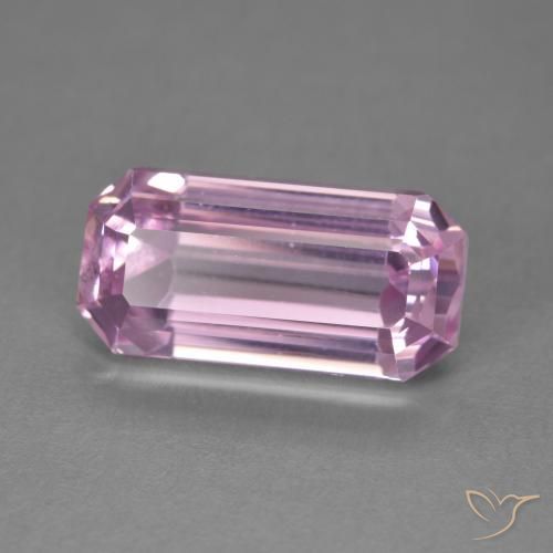 Kunzite Rose moyen naturelle Octogone / coupe Émeraude, 6.19 ct, VVS