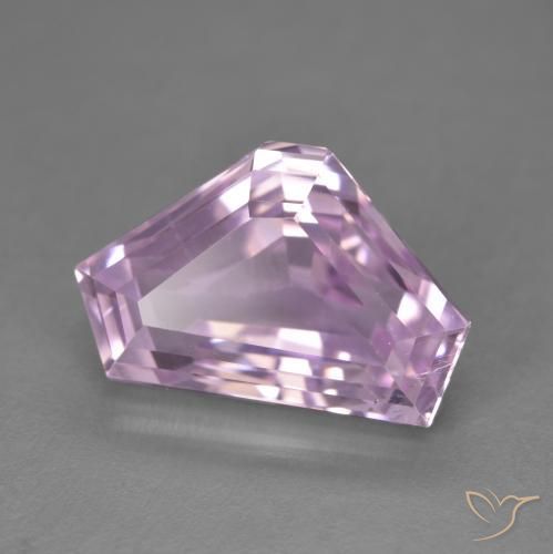 Kunzite Rose pourpre royal naturelle Fantaisie, 8.14 ct, VS