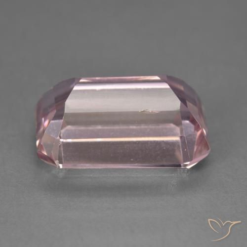 Kunzite Rose moyen naturelle Octogone / coupe Émeraude, 9.85 ct, VS