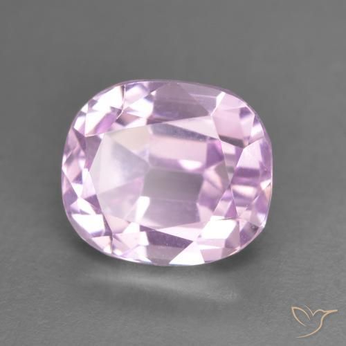 Kunzite Rose moyen naturelle Coussin, 4.16 ct, VVS