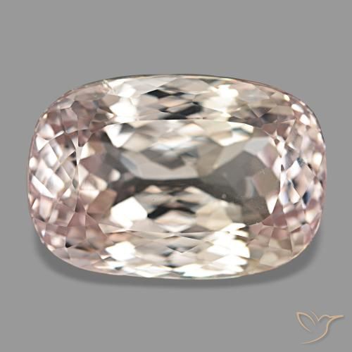 Kunzite rose de 43,49 ct, coussin, VS