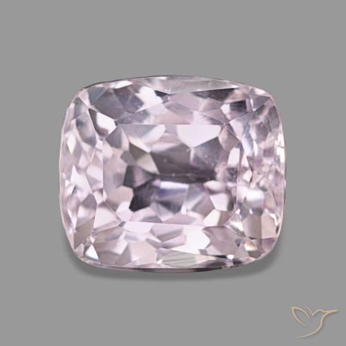 Kunzite rose naturelle coupe coussin, 3,53 ct, VS