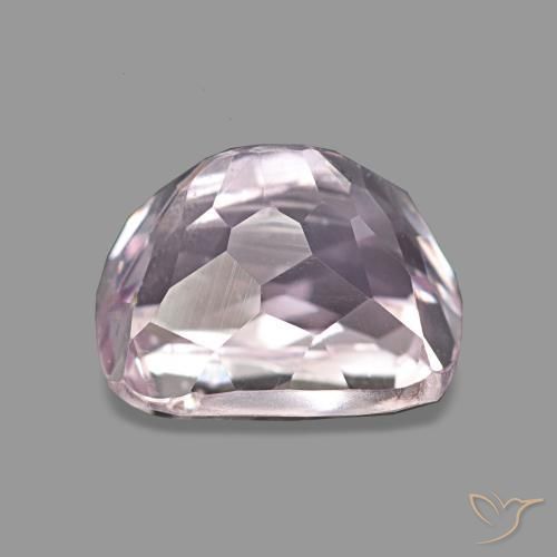 Kunzite rose naturelle coupe coussin, 3,53 ct, VS