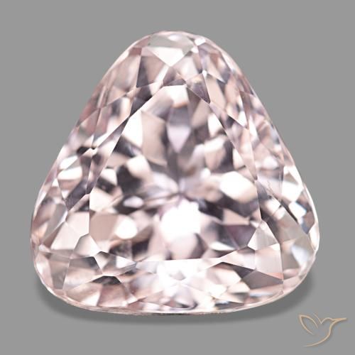 Kunzite rose naturelle trillion, 13,45 ct, VS