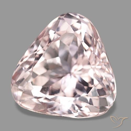 Kunzite rose naturelle trillion, 13,45 ct, VS