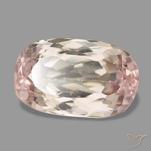 Kunzite rose naturelle coupe ovale, 10,83 ct, VS