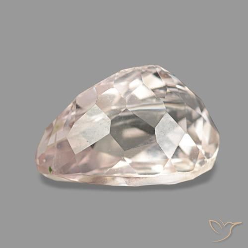 Kunzite rose naturelle en forme de poire, 3,48 ct, VS-SI