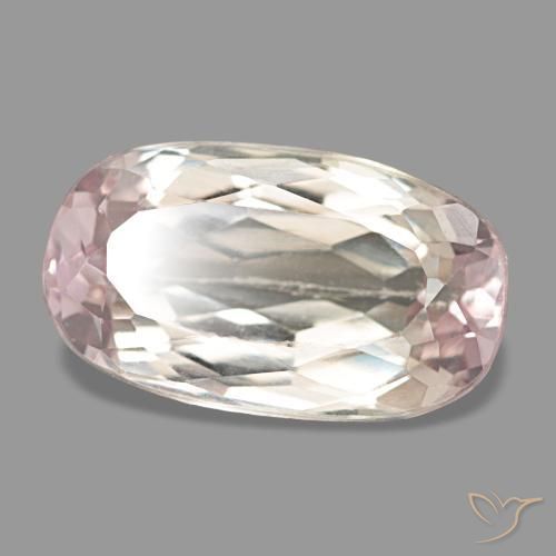 Kunzite rose naturelle coupe ovale, 4,37 ct, VS