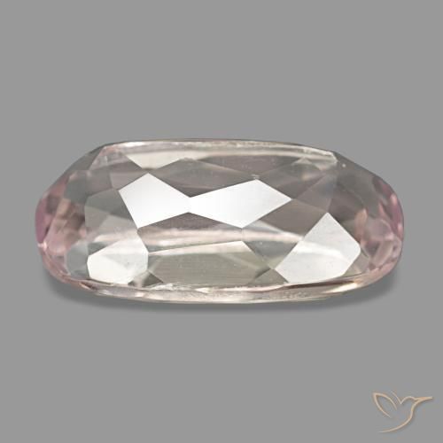 Kunzite rose naturelle coupe ovale, 4,37 ct, VS
