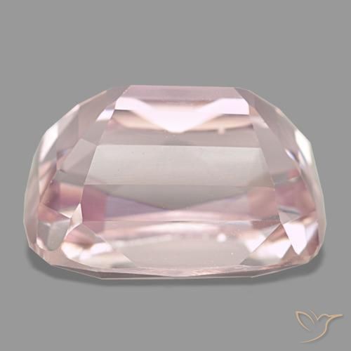 Kunzite rose naturelle coupe coussin, 10,60 ct, VVS