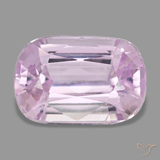 Kunzite rose naturelle coupe coussin, 2,59 ct, VS