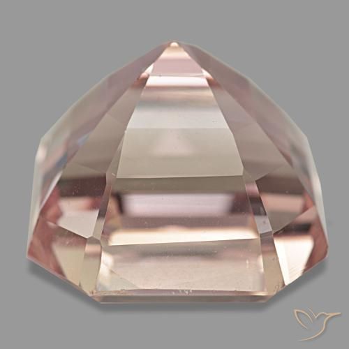 Kunzite rose naturelle taille émeraude, 48,86 ct, VS