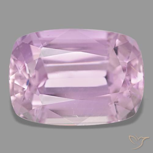 Kunzite rose naturelle coupe coussin, 22,07 ct, VS