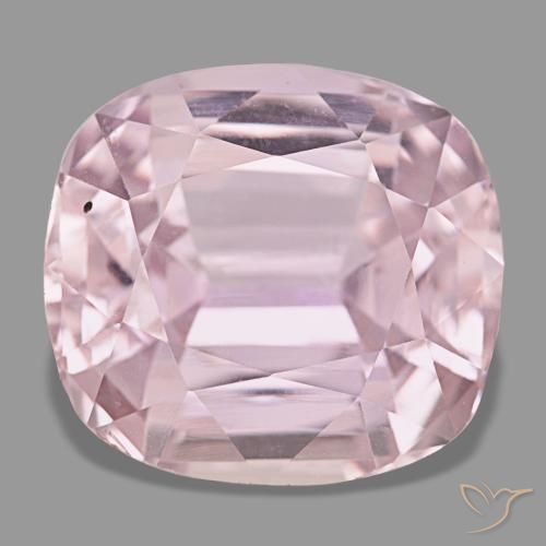Kunzite rose naturelle coupe coussin, 27,90 ct, VS